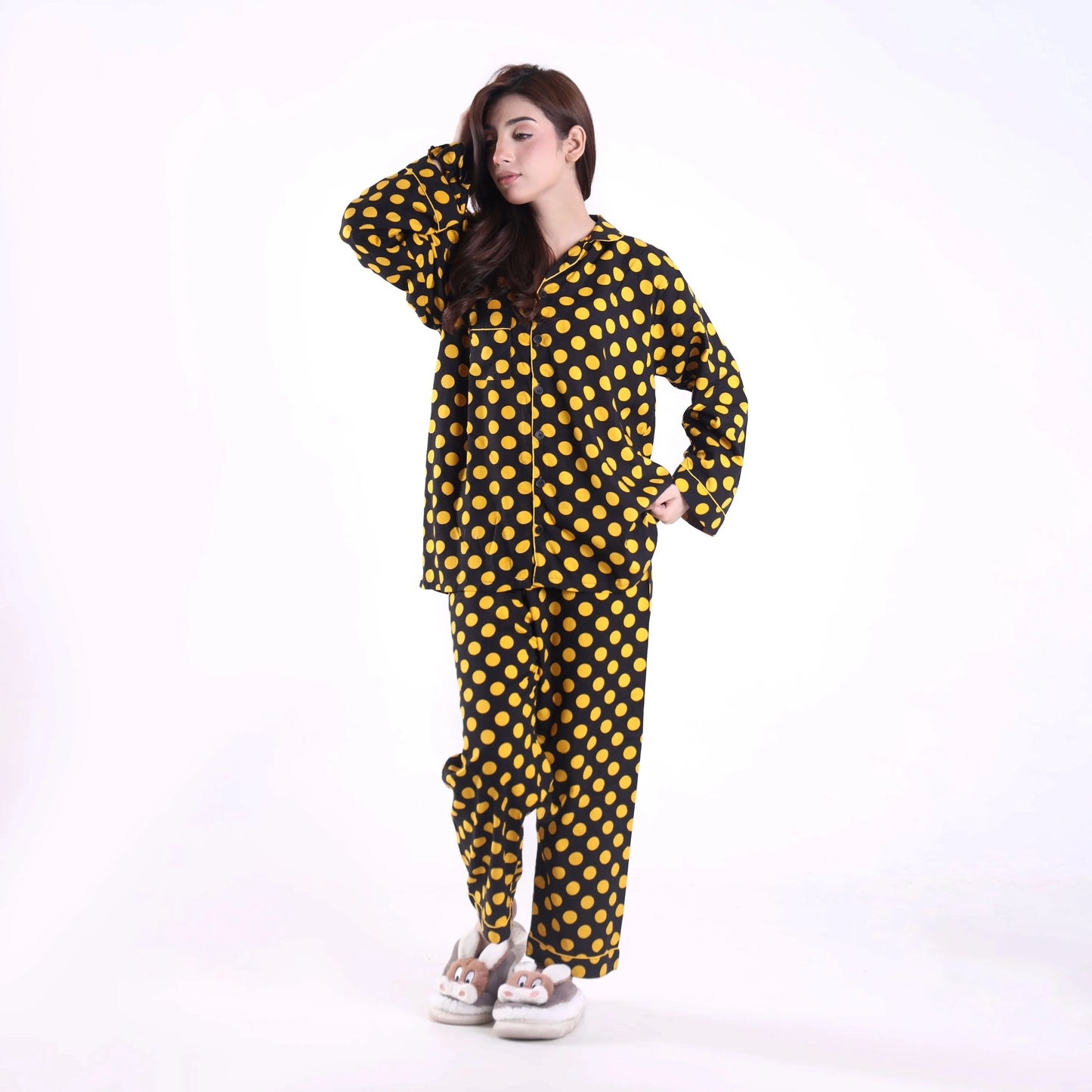 YELLOW BUBBLES PJ SET
