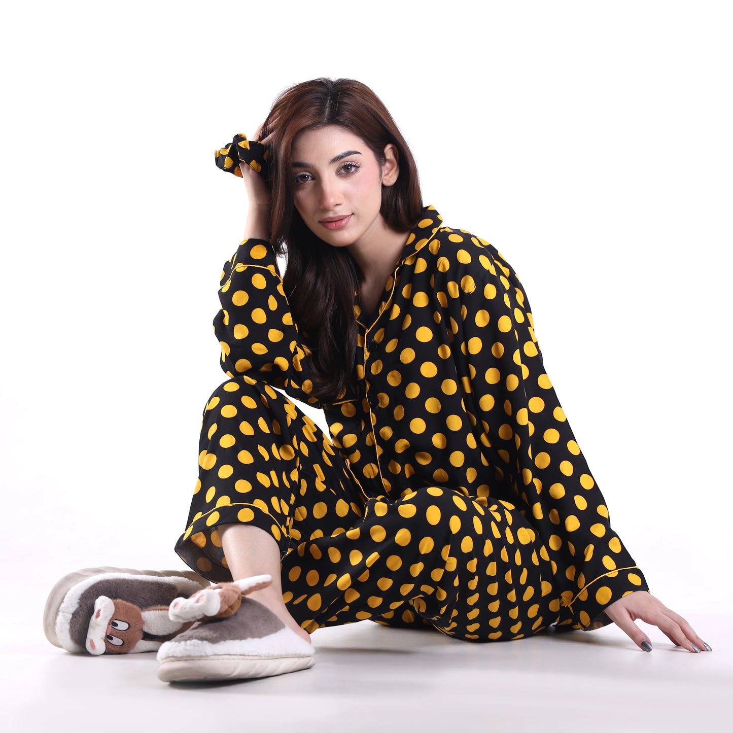YELLOW BUBBLES PJ SET