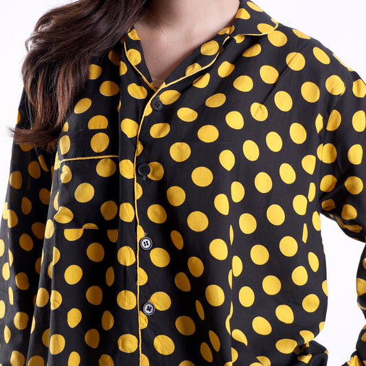 YELLOW BUBBLES PJ SET