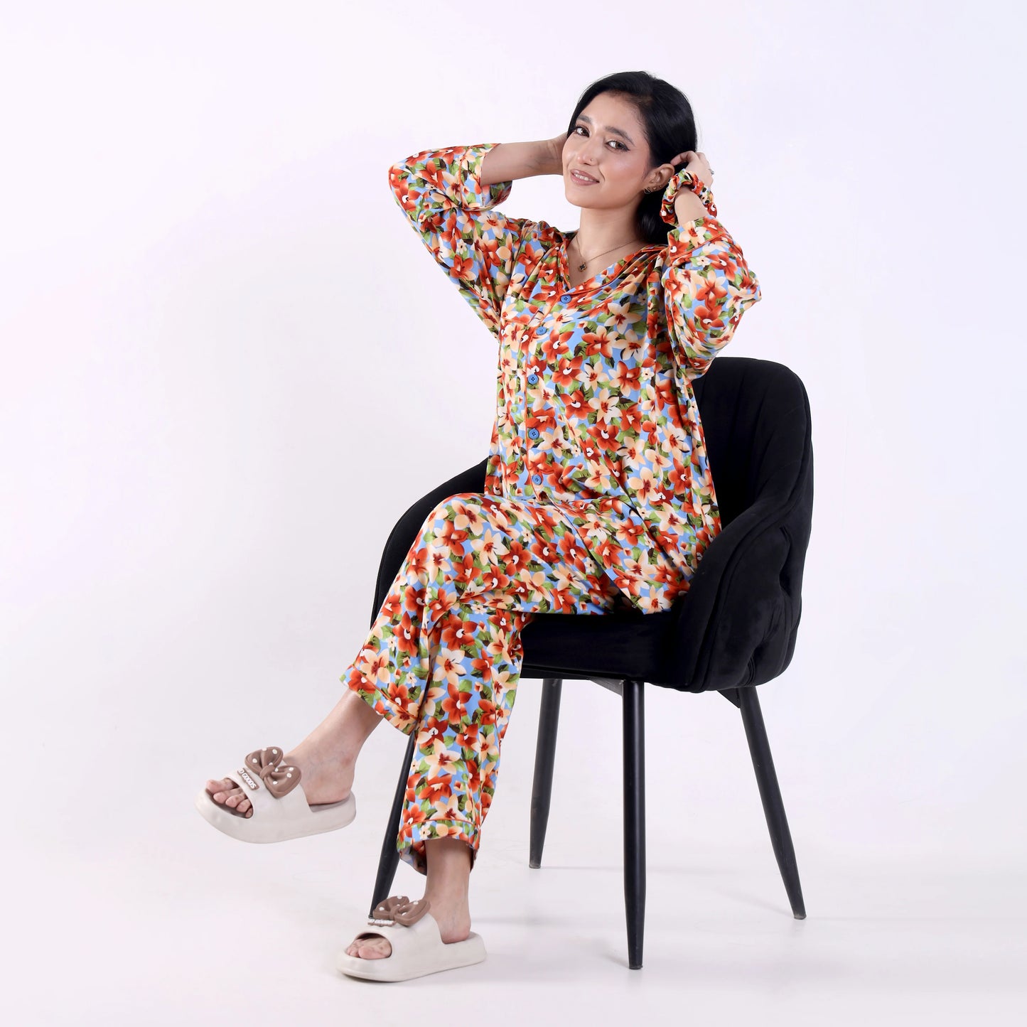 MULTI FLORAL PJ SET
