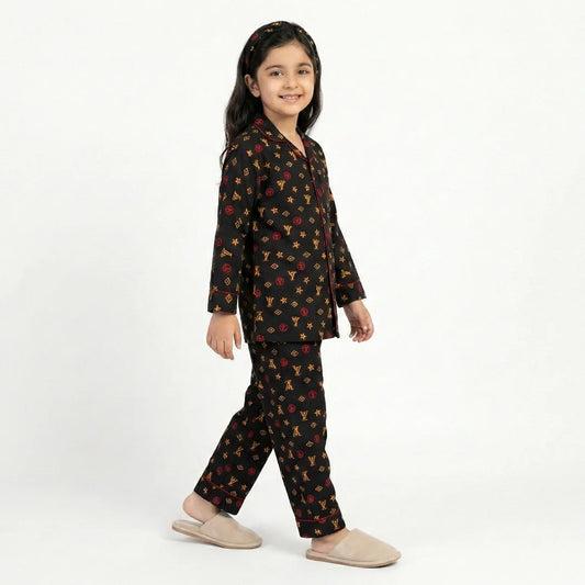 BLACK INFINITY KIDS PJ SET