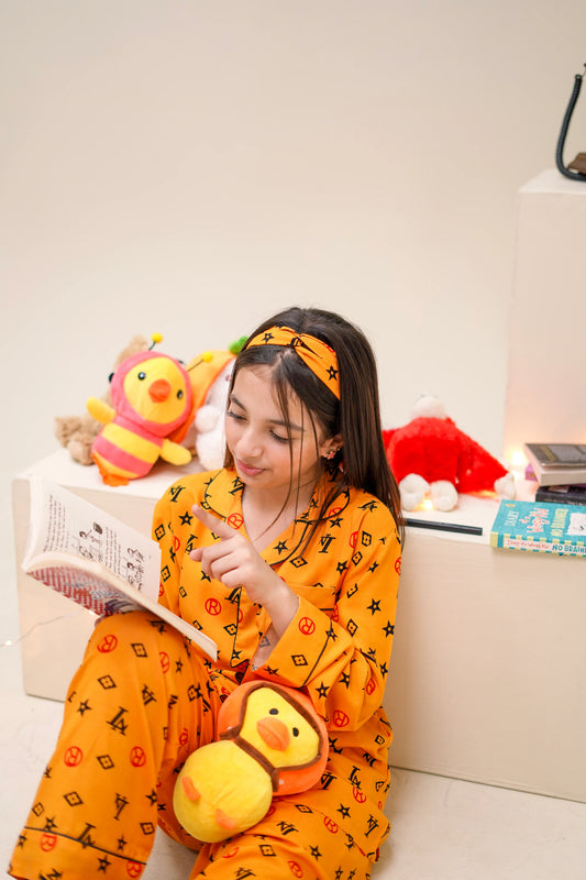 MUSTARD INFINITY KIDS PJ SET