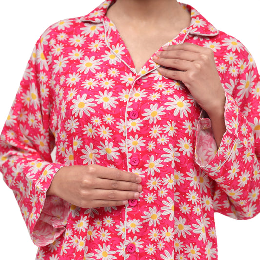 FLORAL PINK PJ SET