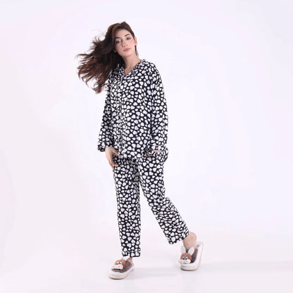 WHITE HEARTS PJ SET