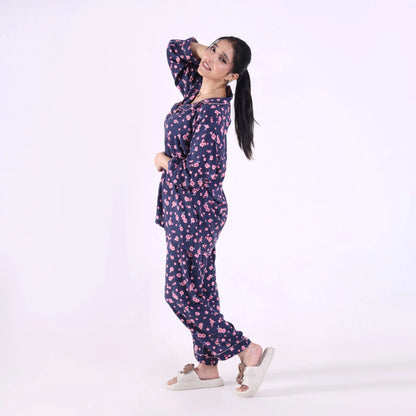 FLORAL BLUE PJ SET