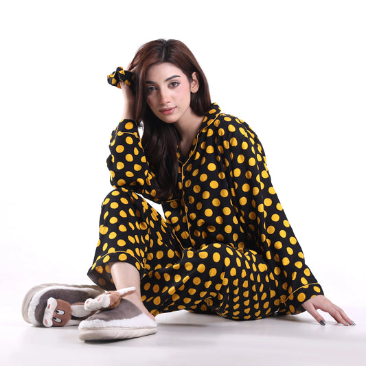 YELLOW BUBBLES PJ SET