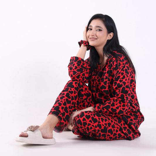 DARK HEARTS PJ SET