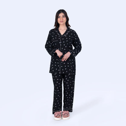 BLACK BUTTERFLY PJ SET