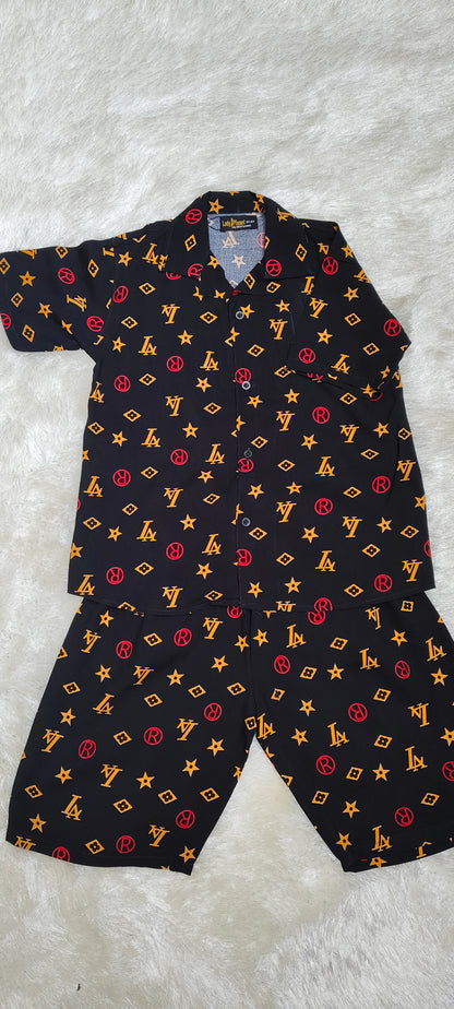 BLACK INFINITY KIDS CASUAL SET