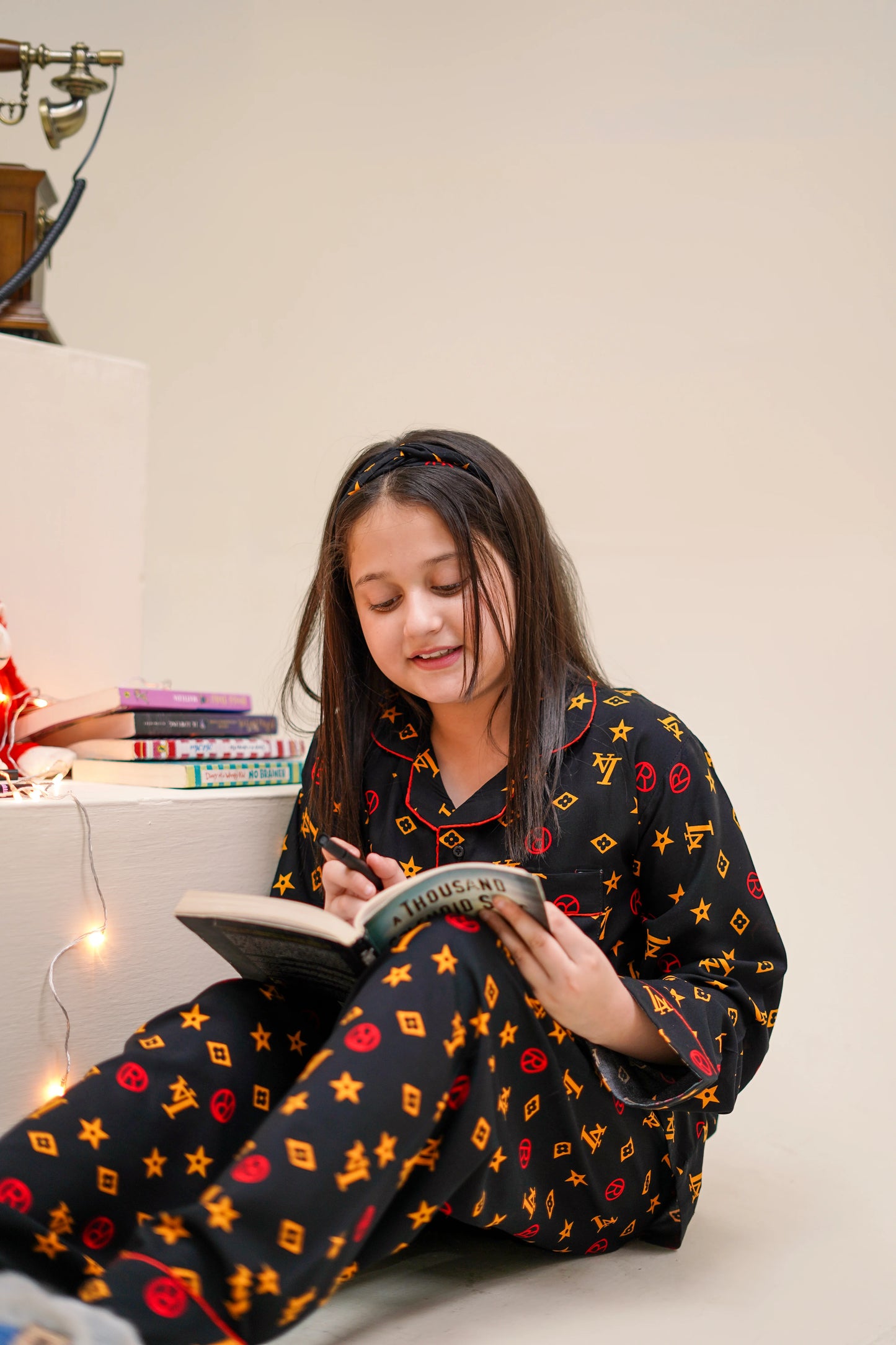BLACK INFINITY KIDS PJ SET