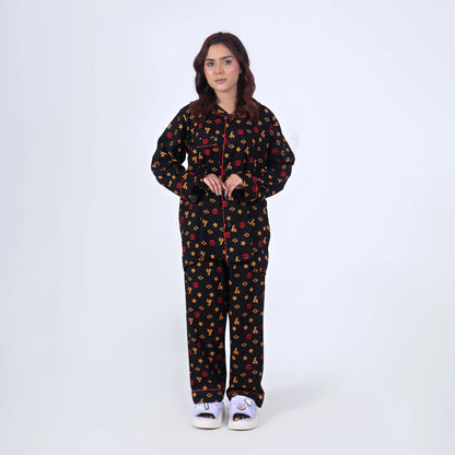BLACK INFINITY PJ SET