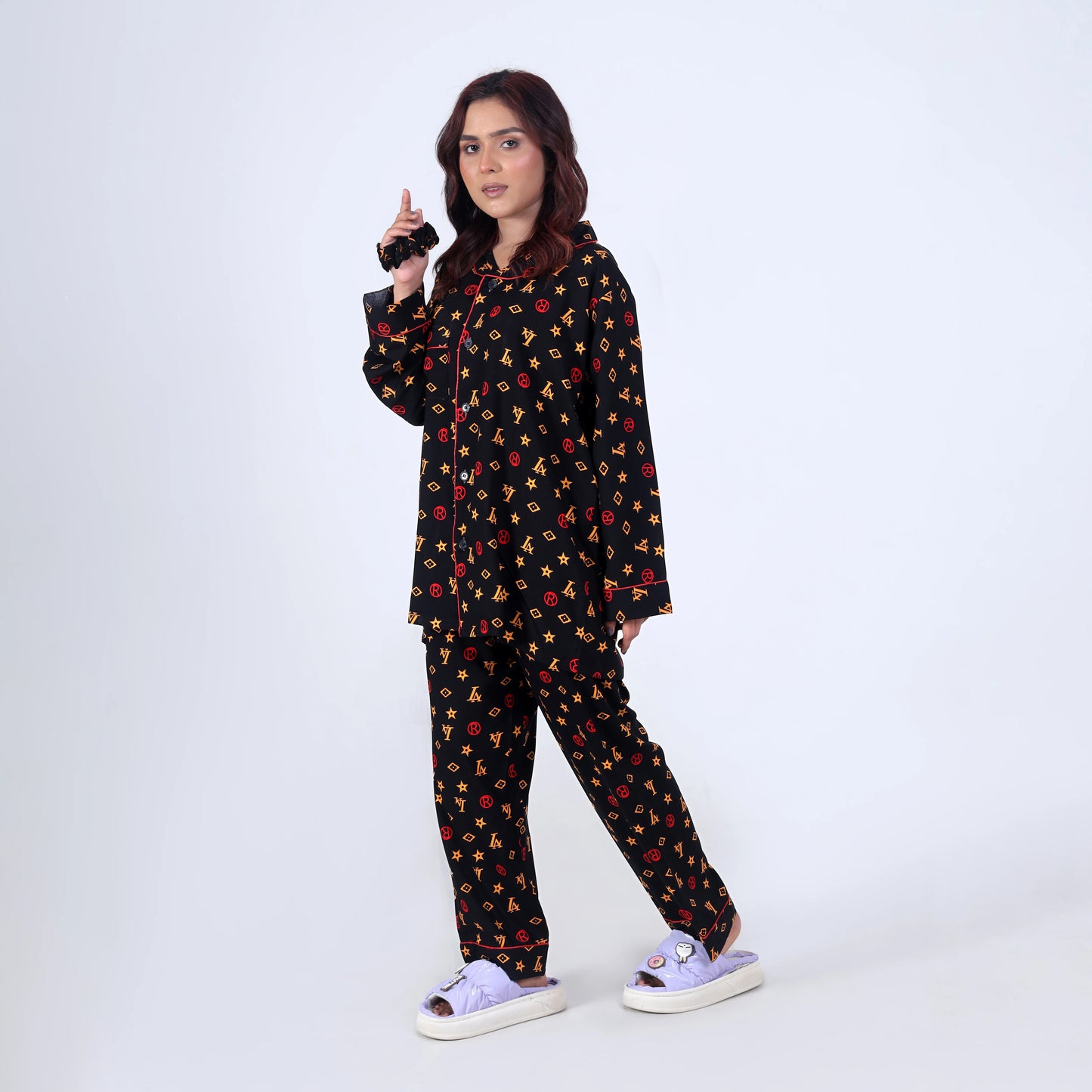 BLACK INFINITY PJ SET