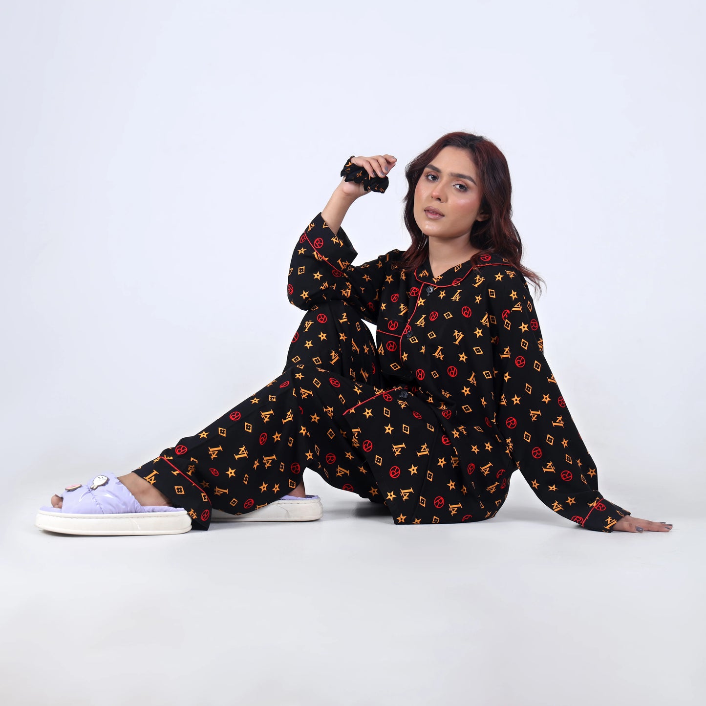 BLACK INFINITY PJ SET
