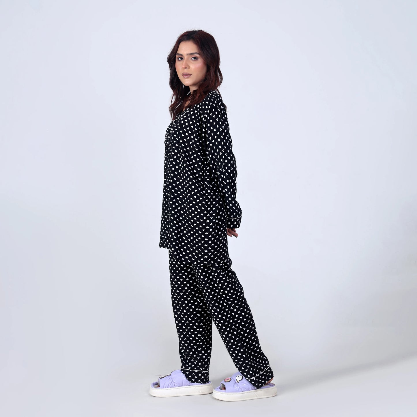 BLACK PRETTY PJ SET