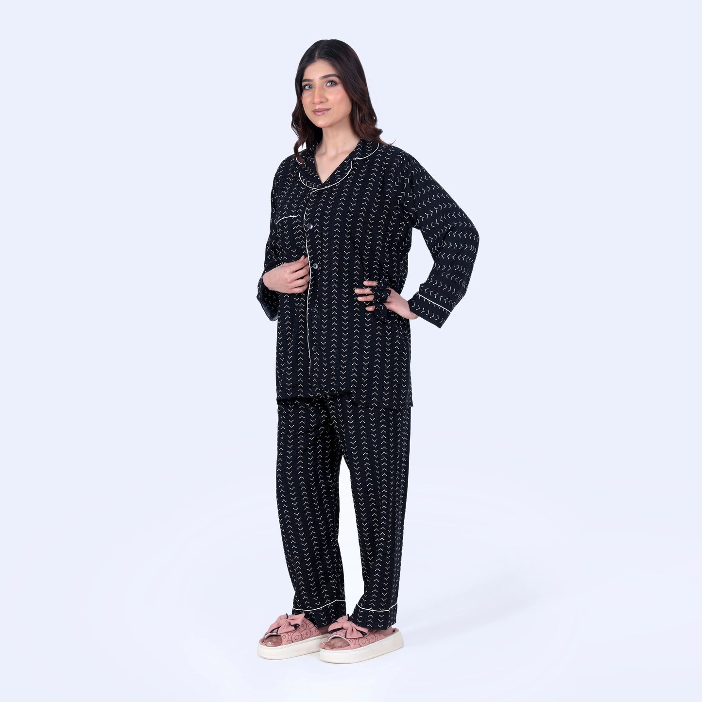 BLACK SEQUENCE PJ SET
