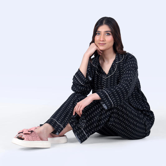 BLACK SEQUENCE PJ SET