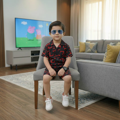 BLACK SHARP KIDS CASUAL SET