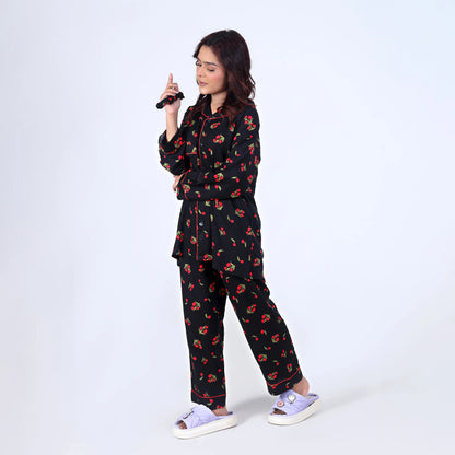 BLACK TULIPS PJ SET