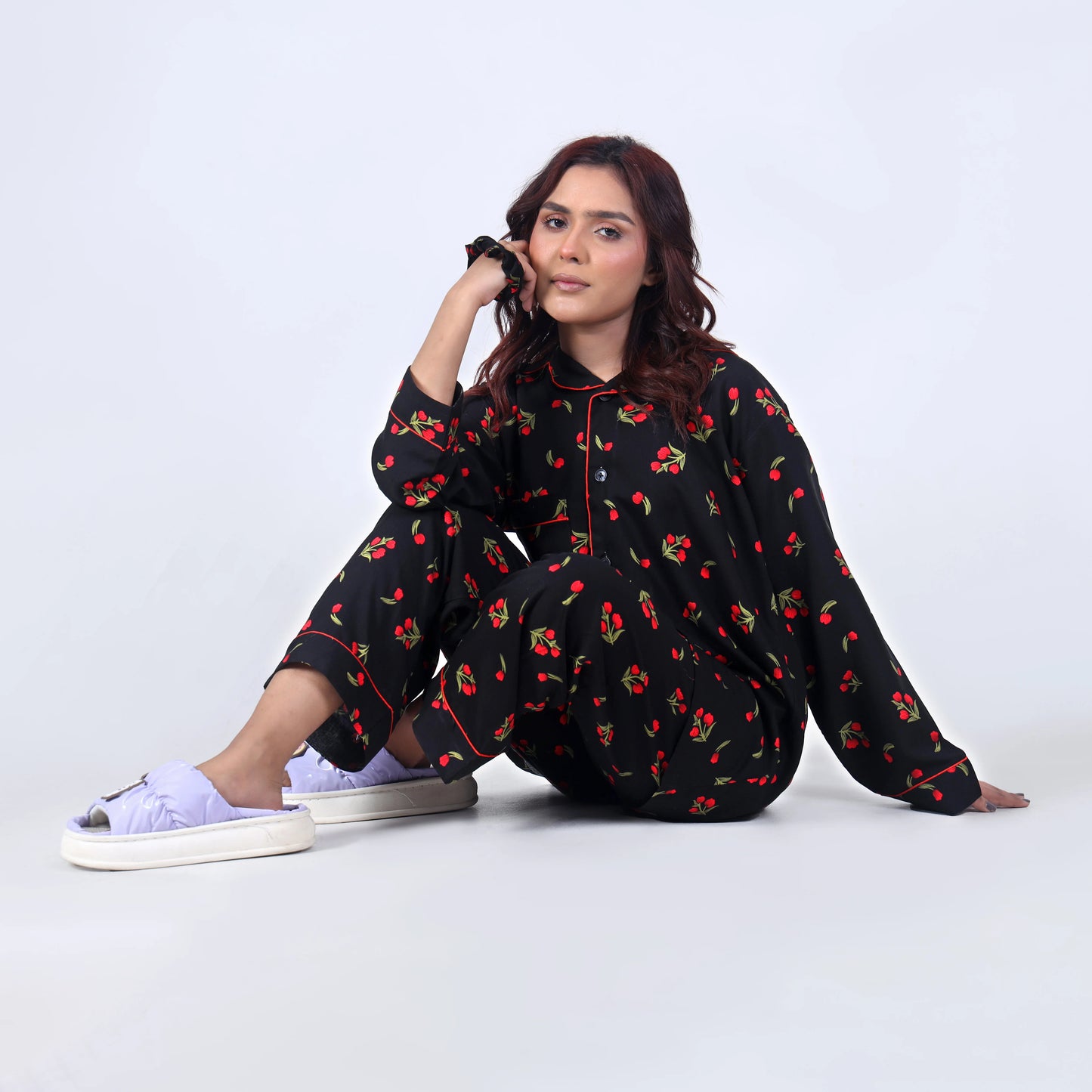 BLACK TULIPS PJ SET