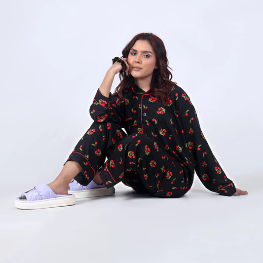 BLACK TULIPS PJ SET