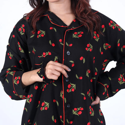 BLACK TULIPS PJ SET