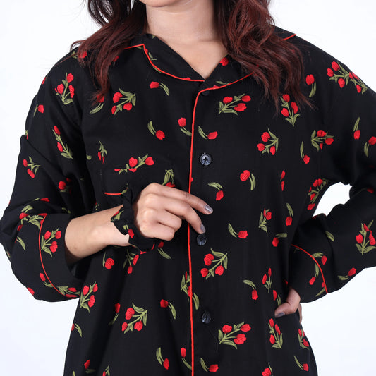 BLACK TULIPS PJ SET