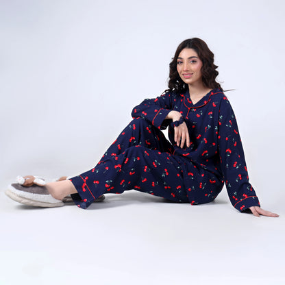BLUE CHERRIES PJ SET