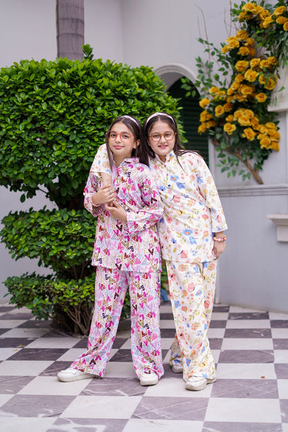 FLORA BUTTERFLIES KIDS CO-ORD SET