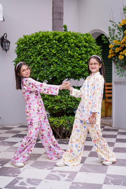 FLORA BUTTERFLIES KIDS CO-ORD SET