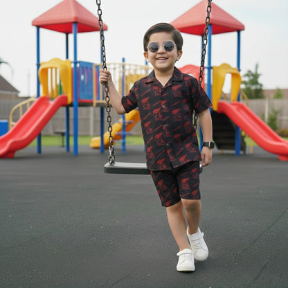 CALVIN BLACK KIDS CASUAL SET