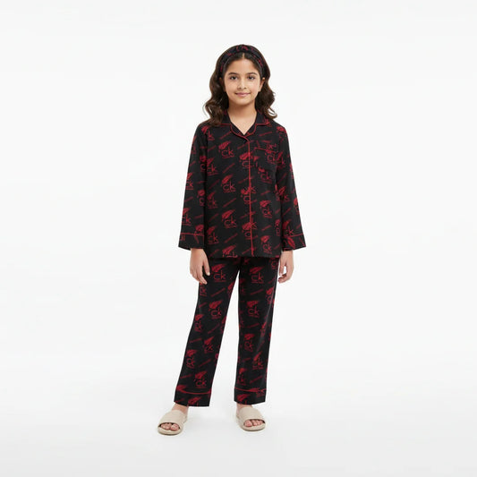 CALVIN BLACK KIDS PJ SET