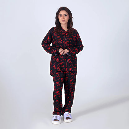 CALVIN BLACK PJ SET