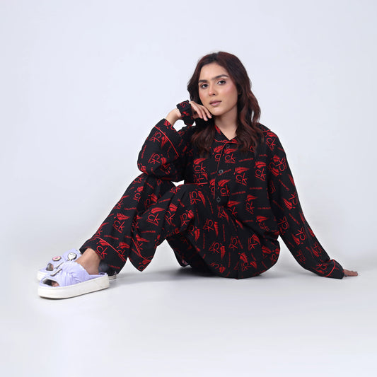 CALVIN BLACK PJ SET