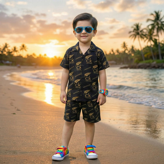 CALVIN GOLD KIDS CASUAL SET