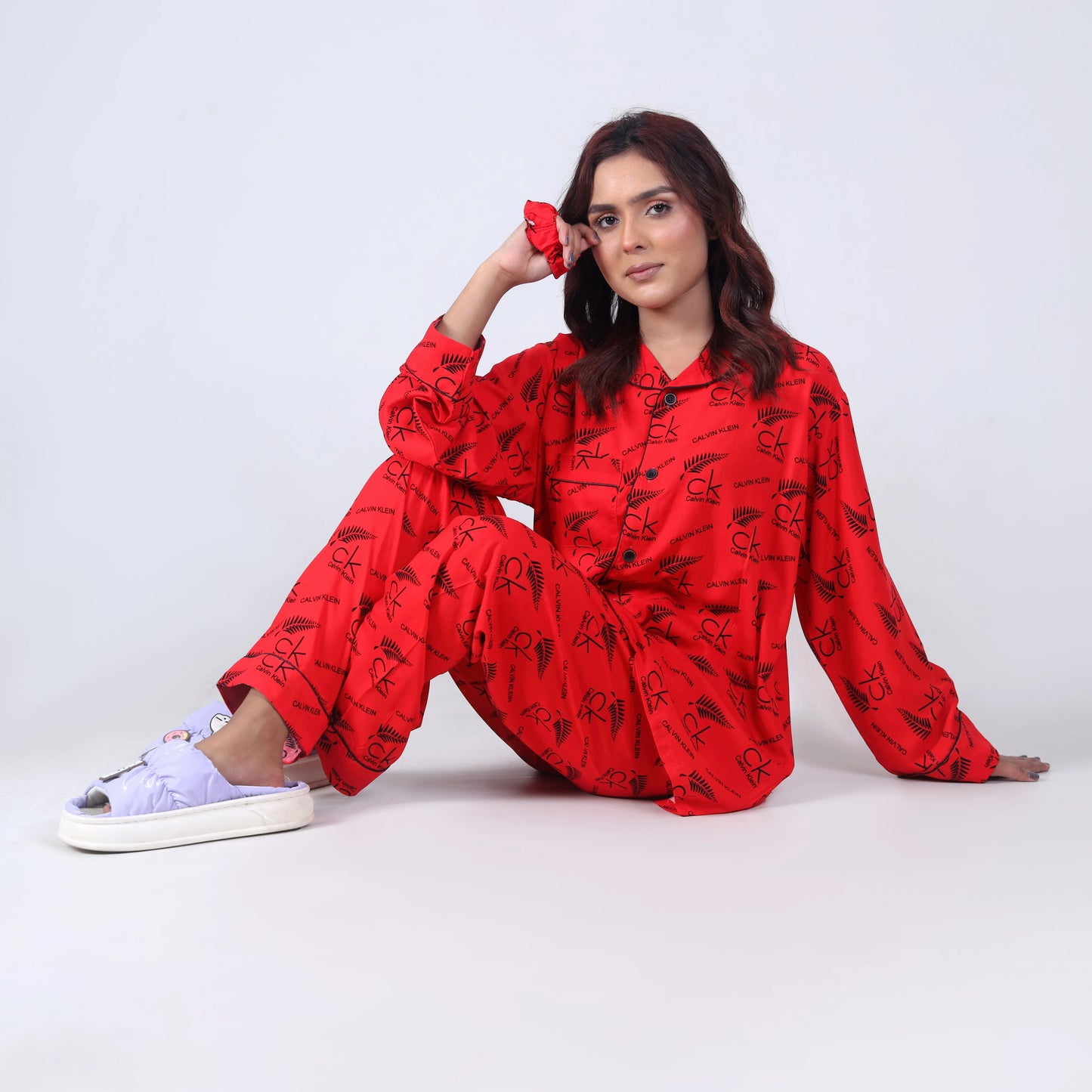 CALVIN RED PJ SET