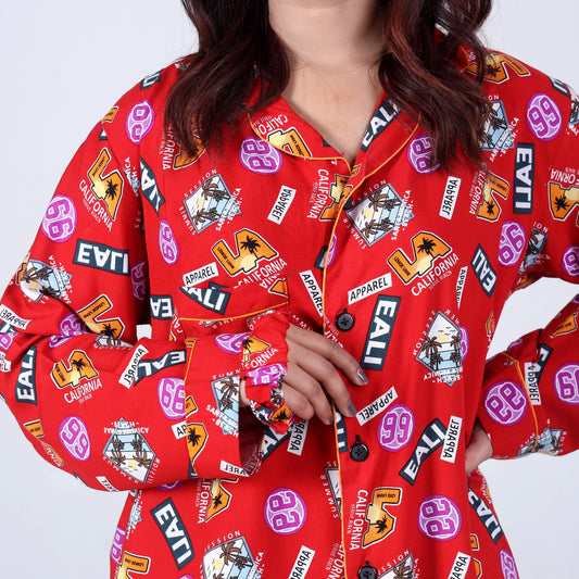 CRIMSON COAST PJ SET