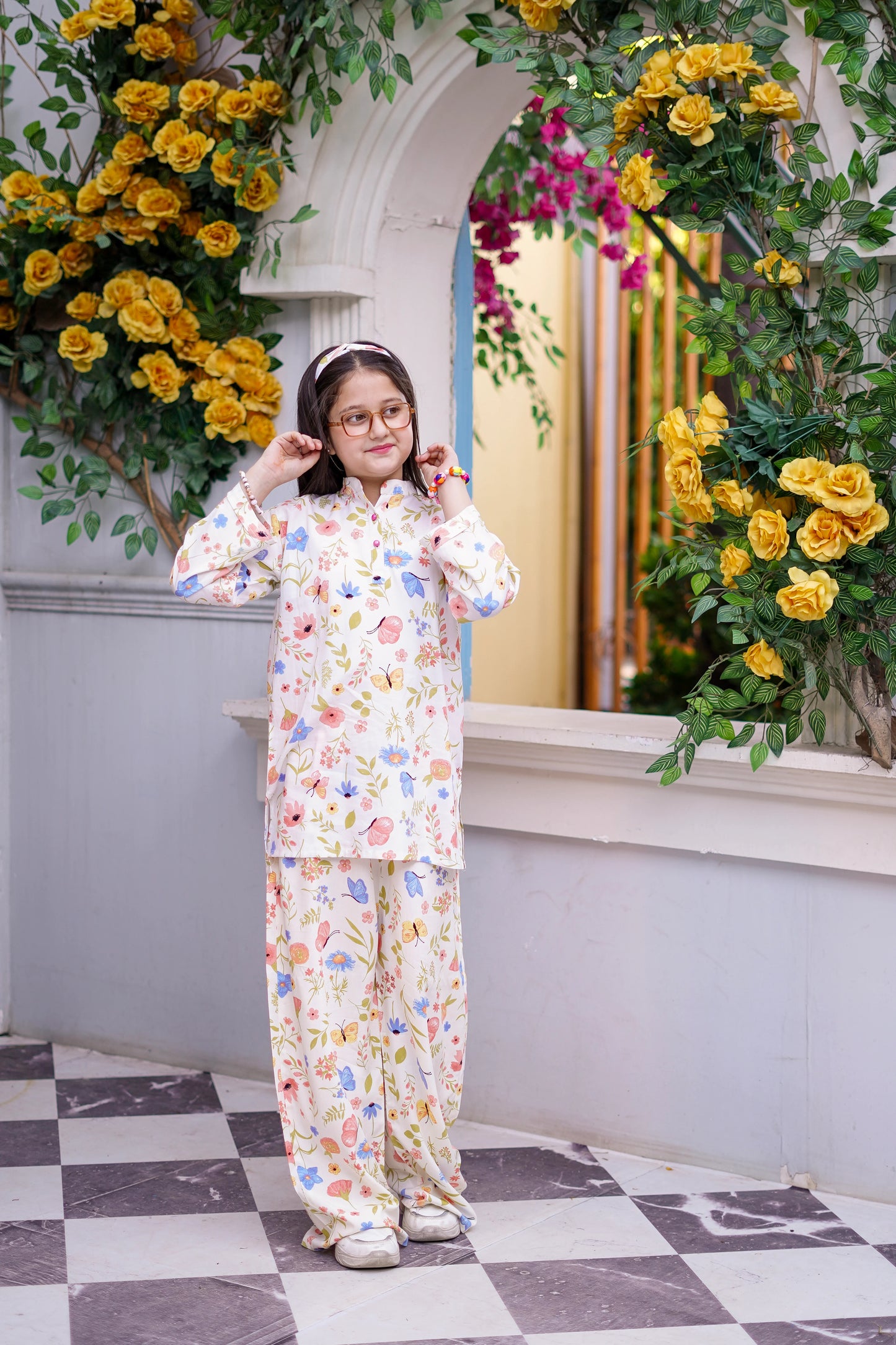 FLORA BUTTERFLIES KIDS CO-ORD SET