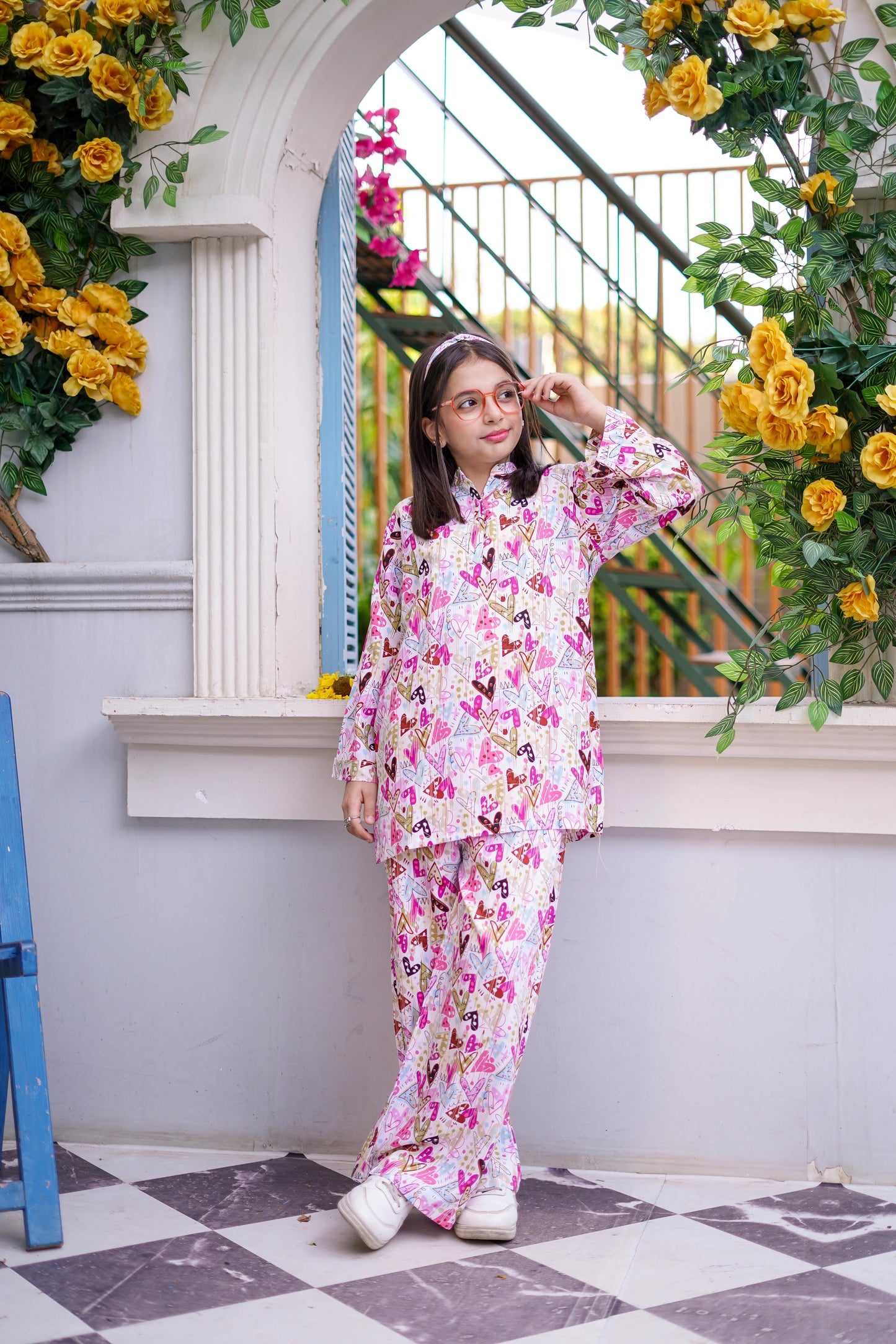 HEARTS GALAXY KIDS CO-ORD SET