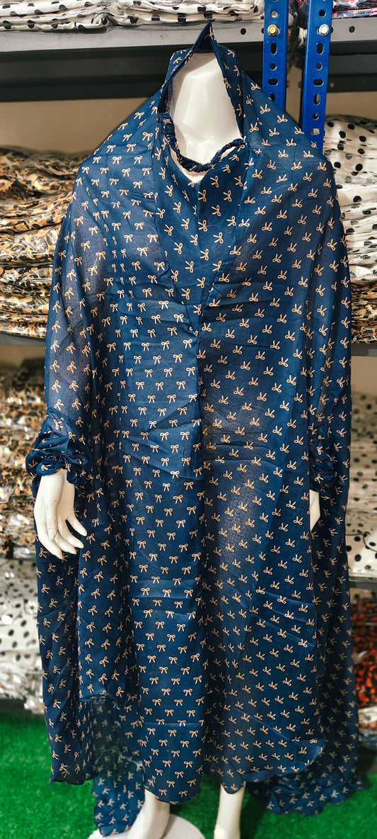 BLUE BOW NAMAZ CHADAR