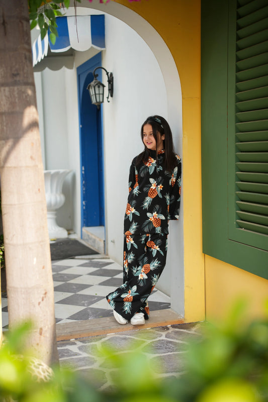 PINEAPPLE FLORA KIDS CO-ORD SET