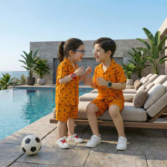 MUSTARD INFINITY KIDS CASUAL SET