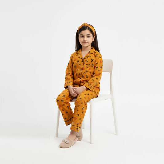 MUSTARD INFINITY KIDS PJ SET