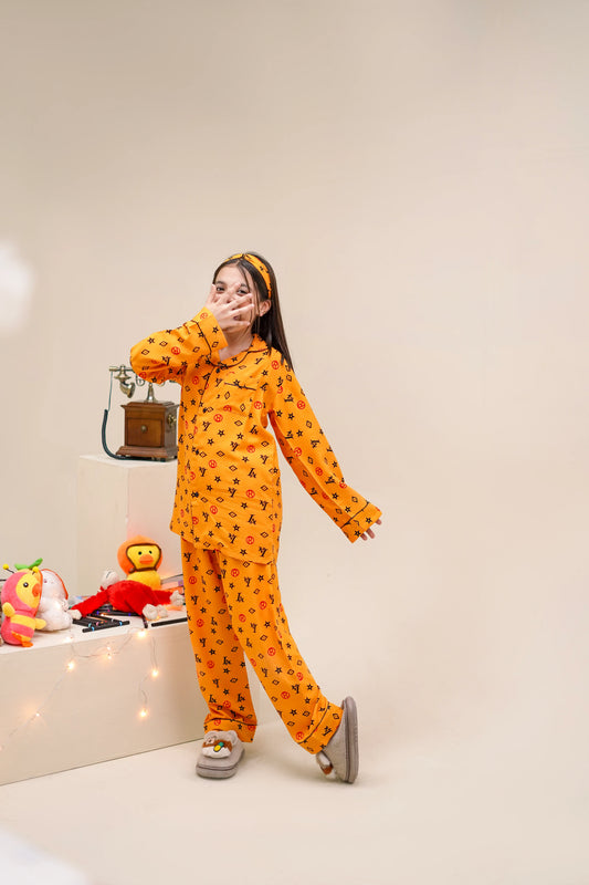 MUSTARD INFINITY KIDS PJ SET