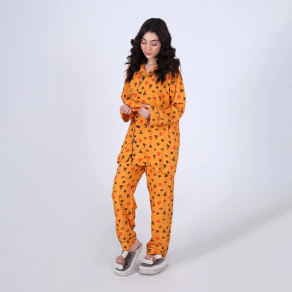 MUSTARD INFINITY PJ SET