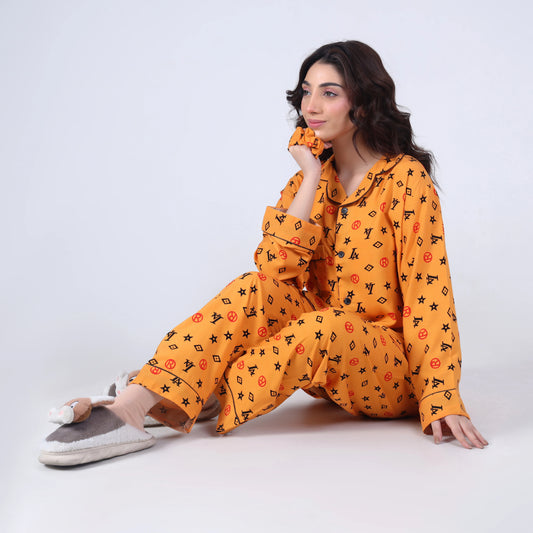 MUSTARD INFINITY PJ SET