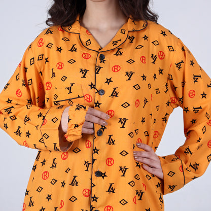 MUSTARD INFINITY PJ SET
