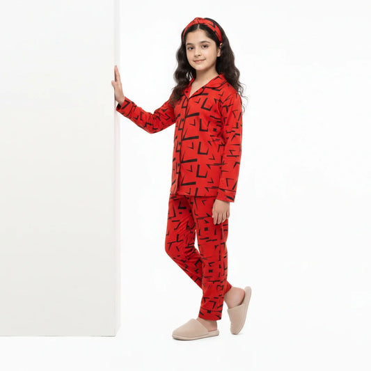 ORANGE SHARP KIDS PJ SET