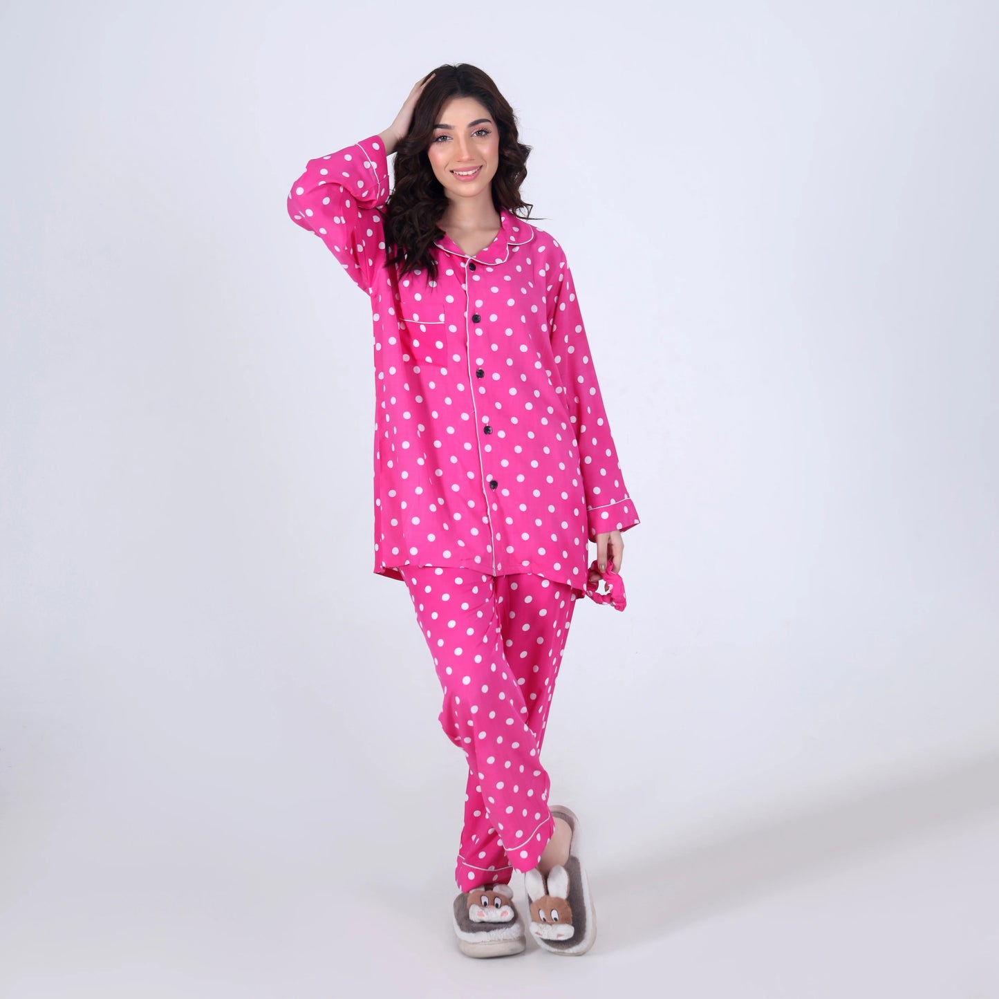 PINK POLKA PJ SET