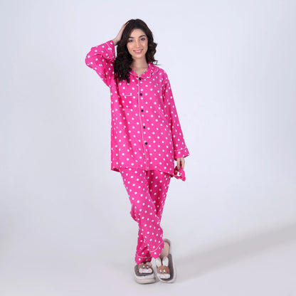 PINK POLKA PJ SET
