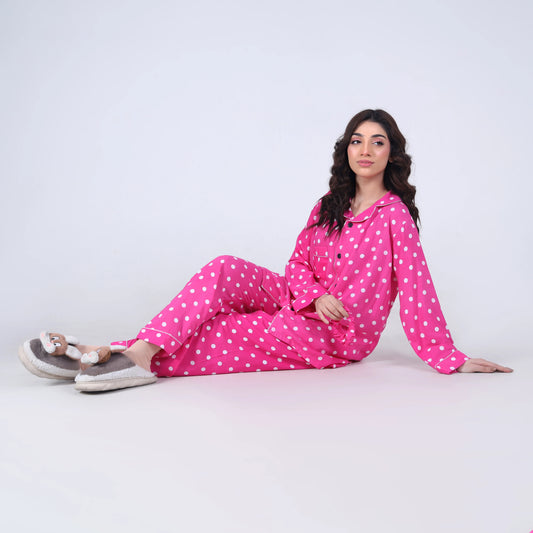 PINK POLKA PJ SET